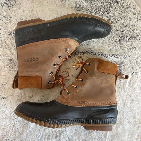 Sorel Cheyenne II Waterproof Lace Up Duck Boots Men Size 12 main image 8